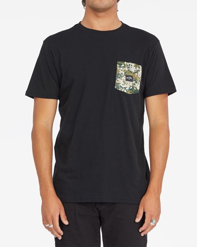 Billabong Team Pocket T-Shirt Černé | MYLNVZ-159