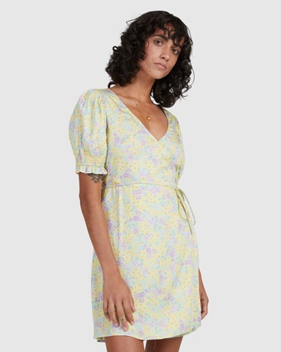 Billabong Tempest Wrap Šaty Citrón | YQUHXB-706