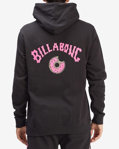 Billabong The Simpsons Donut Pullover Hoodie Černé | RPNSFH-908