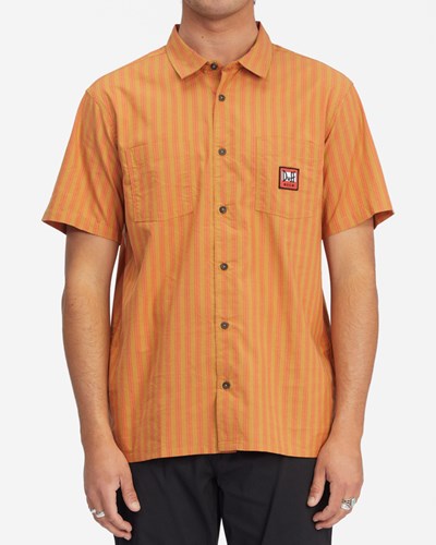 Billabong The Simpsons Duff Delivery Krátké Sleeve Shirt Červené | OQCTUJ-419