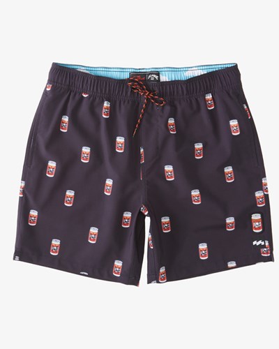 Billabong The Simpsons Duff Layback Boardshorts 17" Černé | PIEBMD-364