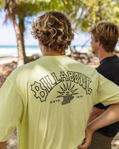 Billabong Theme Arch Krátké Sleeve T-Shirt Světle Zelene | EPARVJ-571