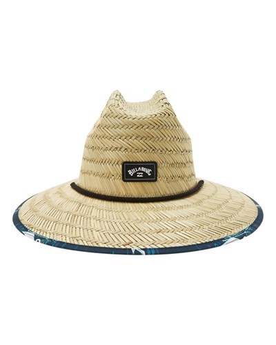 Billabong Tides Print Straw Lifeguard Hat Tmavě Blankyt | AYLWMG-086