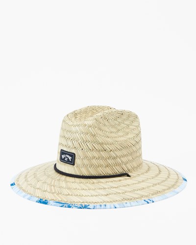 Billabong Tides Print Straw Lifeguard Hat Světle Blankyt | JSHVEO-627