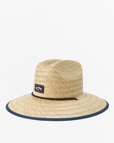 Billabong Tides Print Straw Lifeguard Hat Neon | TLKGZB-920