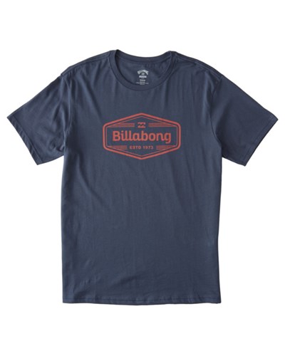 Billabong Trademark Krátké Sleeve T-Shirt Denim | PXFCSY-687