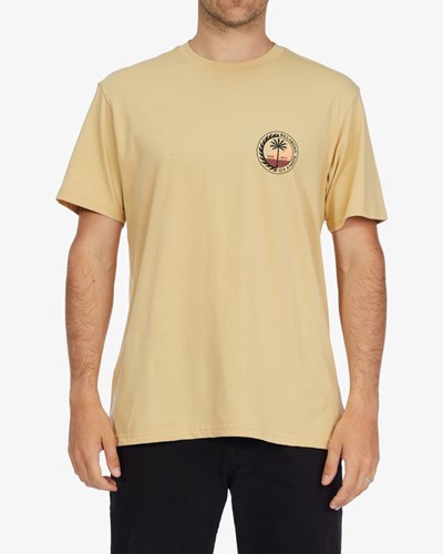 Billabong Transport Krátké Sleeve T-Shirt Straw | AUZKLM-319