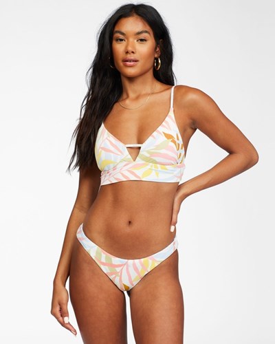 Billabong Tropic Jungle V-Neck Cami Bikiny Top Multi | GITEQA-486