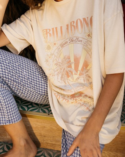 Billabong Under The Sun Boyfriend T-Shirt Bílé | LEIKAD-506