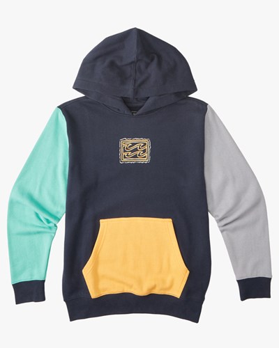 Billabong United Pullover Hoodie Tmavě Blankyt | GZFPSY-389