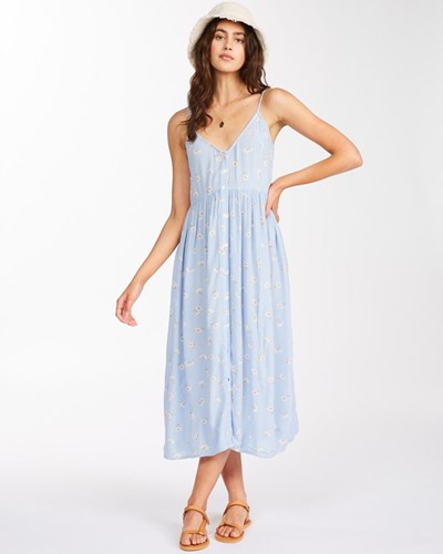 Billabong Venice Babe Midi Slip Šaty Rain Drop | SCKBRL-643