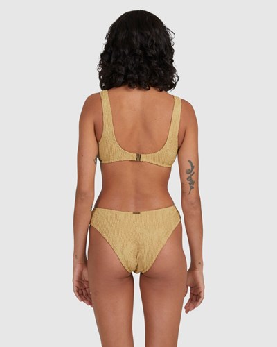 Billabong Verano Bondi Bikiny Bottoms Olivy Zelené | WRZYKE-234