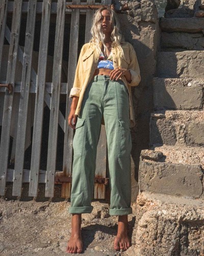 Billabong Wall To Wall Denim Cargo Pants Army | LJKTNS-098