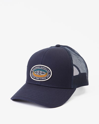 Billabong Walled Trucker Hat Tmavě Blankyt | KUAXWC-038