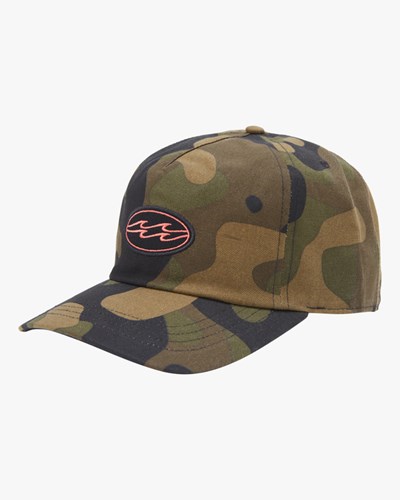 Billabong Wallride Snapback Hat Maskáčové | CBSKAW-065