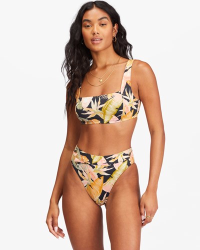 Billabong Wave Tribe Square Bralette Bikiny Top Jungle Night | EVRGUJ-418