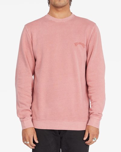 Billabong Wave Washed Crewneck Pullover Růžové | XPHFBE-104
