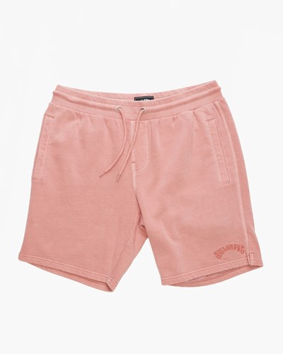 Billabong Wave Washed Elastic Pasem Sweatshorts Růžové | BMGPKR-814