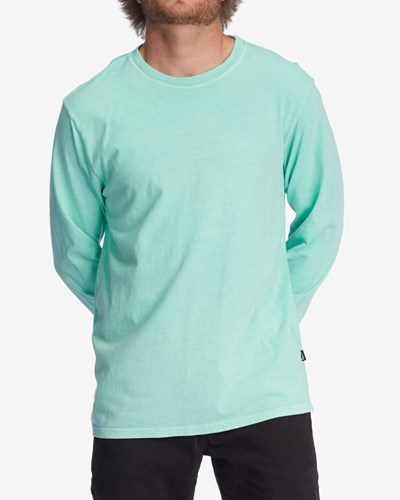 Billabong Wave Washed Long Sleeve T-Shirt Mátově Zelená | WJEYNC-476