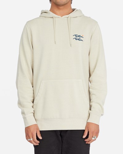 Billabong Wave Washed Plantasia Pullover Hoodie Chino | WOUVSD-876