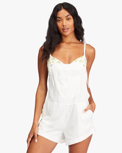 Billabong Wild Pursuit Romper Salt Crystal | DTXVBO-635