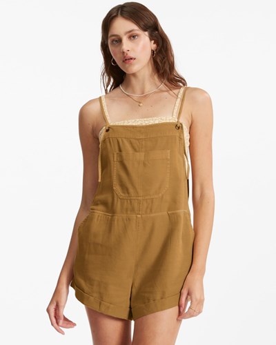 Billabong Wild Pursuit Romper Zlaté | USFCPQ-436