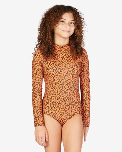 Billabong Wildflower Long Sleeve Swimsuit Desert Clay | NBOGHF-210