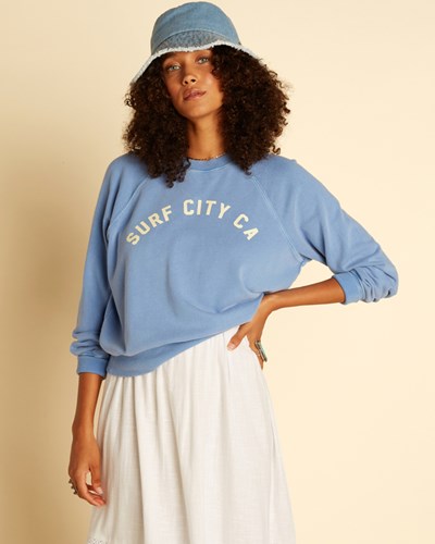 Billabong Wrangler On The Rise Crewneck Sweatshirt Good Jeans | AWLMDN-069