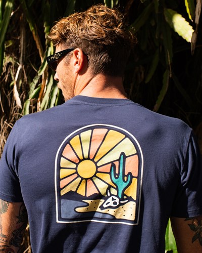 Billabong Wrangler Rancher Organic Krátké Sleeve T-Shirt Night | XNETIS-854