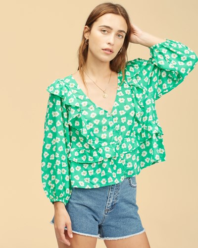 Billabong Wrangler Romance Me Top Clover | LGSCHA-062