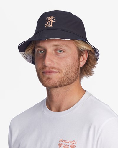 Billabong Wrangler Sacred Sun Reversible Bucket Hat Černé | JIARPC-510