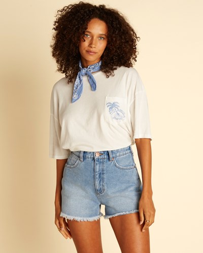 Billabong Wrangler Showdown Denim Krátké Blankyt | UEKCDA-213
