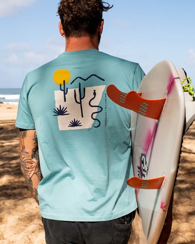 Billabong Wrangler Solstice Organic Krátké Sleeve T-Shirt Mátově Zelená | RJSFVG-718