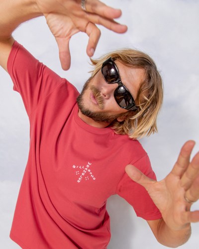 Billabong Wrangler Trading Post Organic Krátké Sleeve T-Shirt Červené | VRPKGU-316