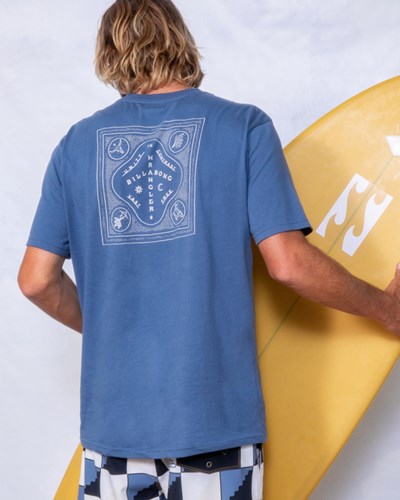 Billabong Wrangler Vast And Free Organic Krátké Sleeve T-Shirt Eclipse | RZQBHY-591