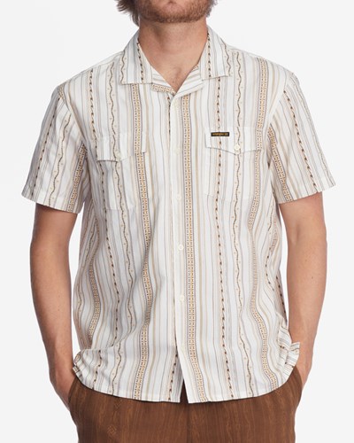 Billabong Wrangler Wesley Krátké Sleeve Shirt Bílé | KJTBFG-231