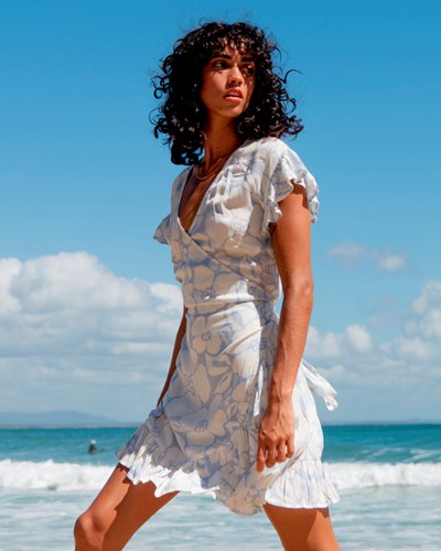 Billabong Wrap And Roll Woven Šaty Rain Drop | WLBUVY-859