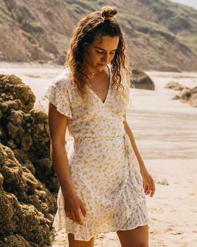 Billabong Wrap And Roll Woven Šaty Salt Crystal | VRBJSP-918