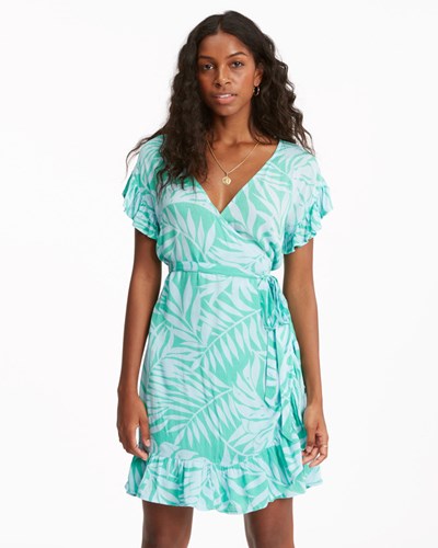 Billabong Wrap And Roll Woven Šaty Zelene | EHPVJD-138