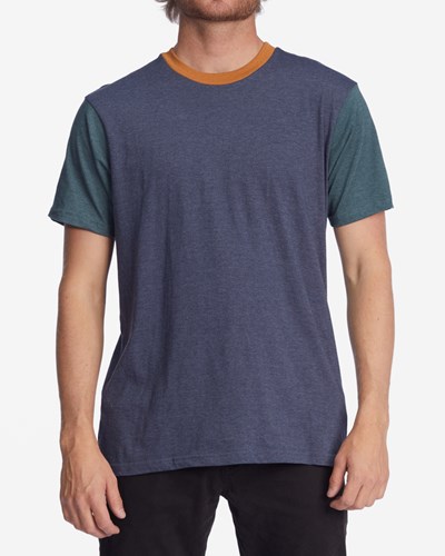 Billabong Zenith Krátké Sleeve T-Shirt Denim | BQKSYX-516