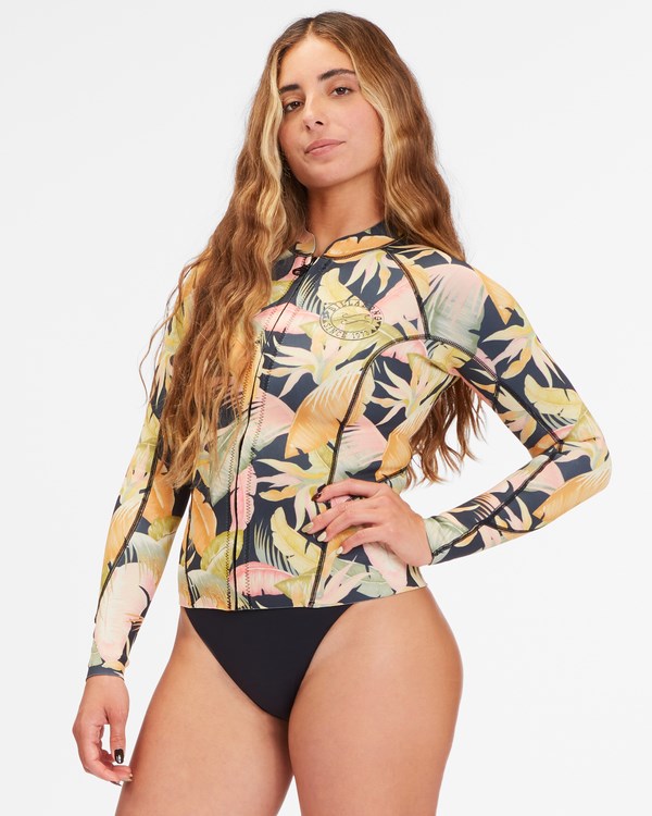 Billabong 1mm Peeky Wetsuit Jacket Jungle Night | PGHLQR-641