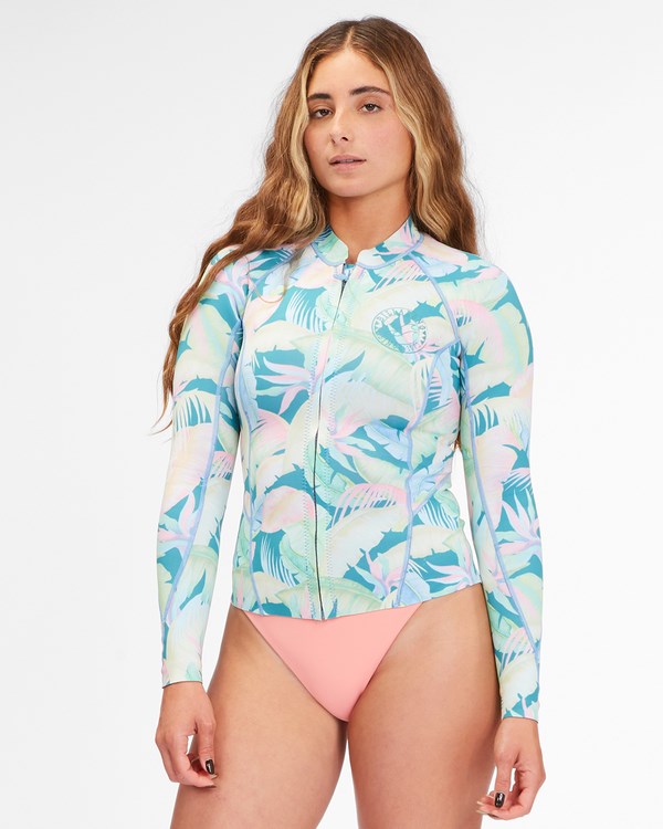 Billabong 1mm Peeky Wetsuit Jacket Marine Tropic | KLRSOV-249