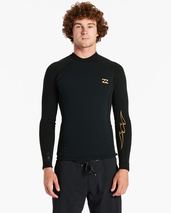 Billabong 1mm Revolution Natural Wetsuit Jacket Černé | ELKVNC-401