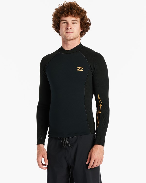 Billabong 1mm Revolution Natural Wetsuit Jacket Černé | ELKVNC-401