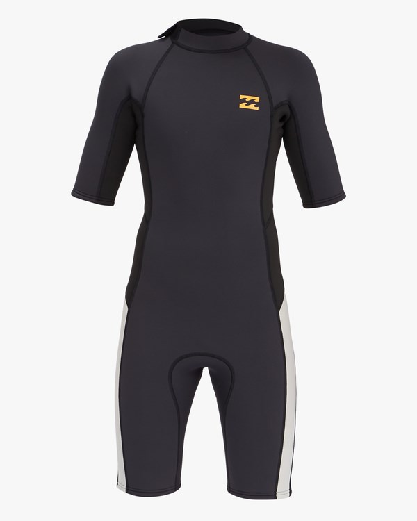 Billabong 2/2 Absolute Back Zip Krátké Sleeve Spring Suit Černé | HJAYEK-920