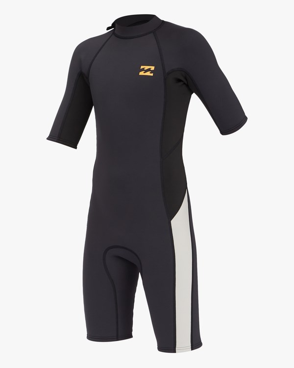 Billabong 2/2 Absolute Back Zip Krátké Sleeve Spring Suit Černé | HJAYEK-920