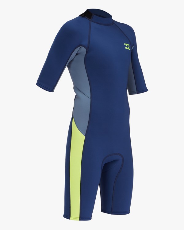 Billabong 2/2 Absolute Back Zip Krátké Sleeve Spring Suit Tmavě Blankyt | VABNDR-184