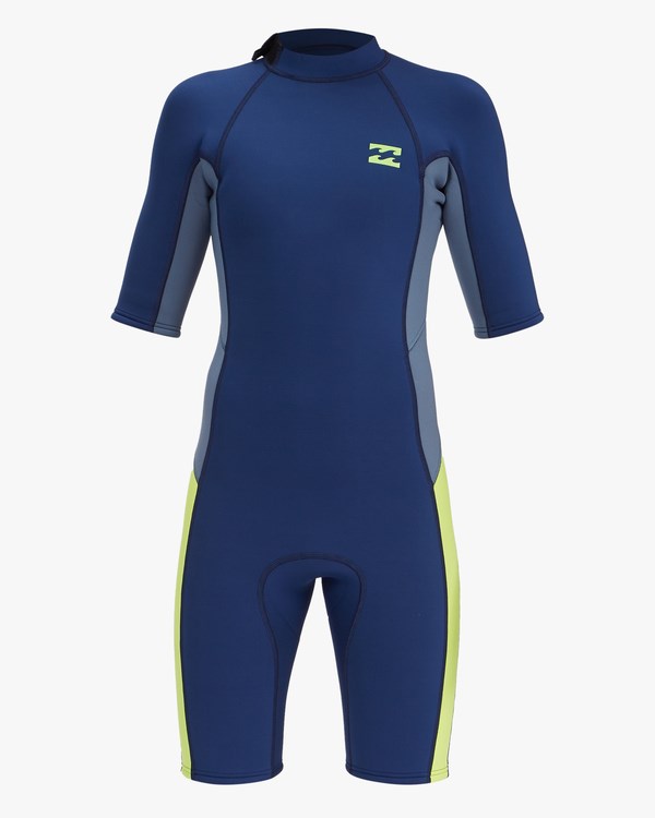 Billabong 2/2 Absolute Back Zip Krátké Sleeve Spring Suit Tmavě Blankyt | VABNDR-184