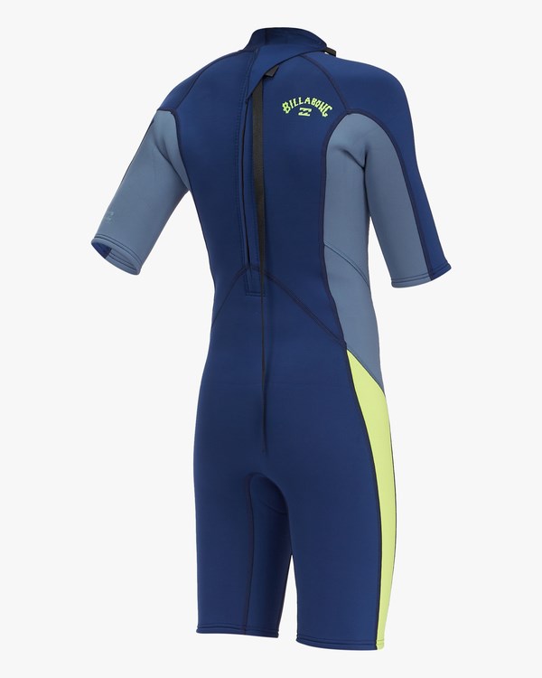 Billabong 2/2 Absolute Back Zip Krátké Sleeve Spring Suit Tmavě Blankyt | VABNDR-184