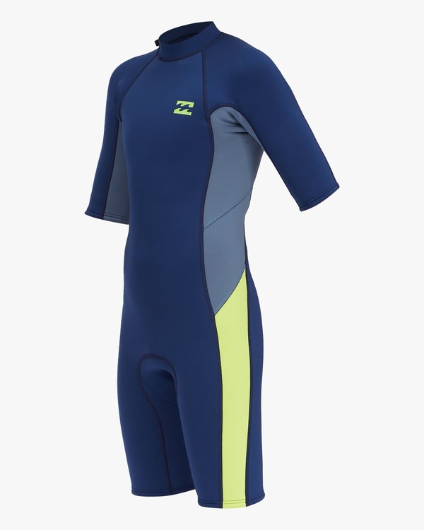 Billabong 2/2 Absolute Back Zip Krátké Sleeve Spring Suit Tmavě Blankyt | VABNDR-184